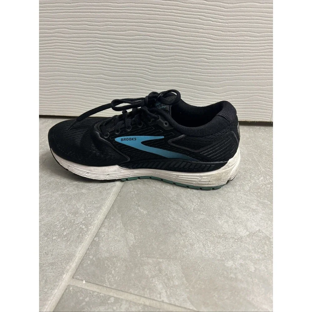 Brooks Ariel 20 Black Blue W Size 8.5 Used No Box